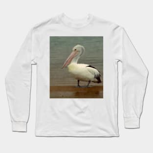 Pelican on the beach Long Sleeve T-Shirt